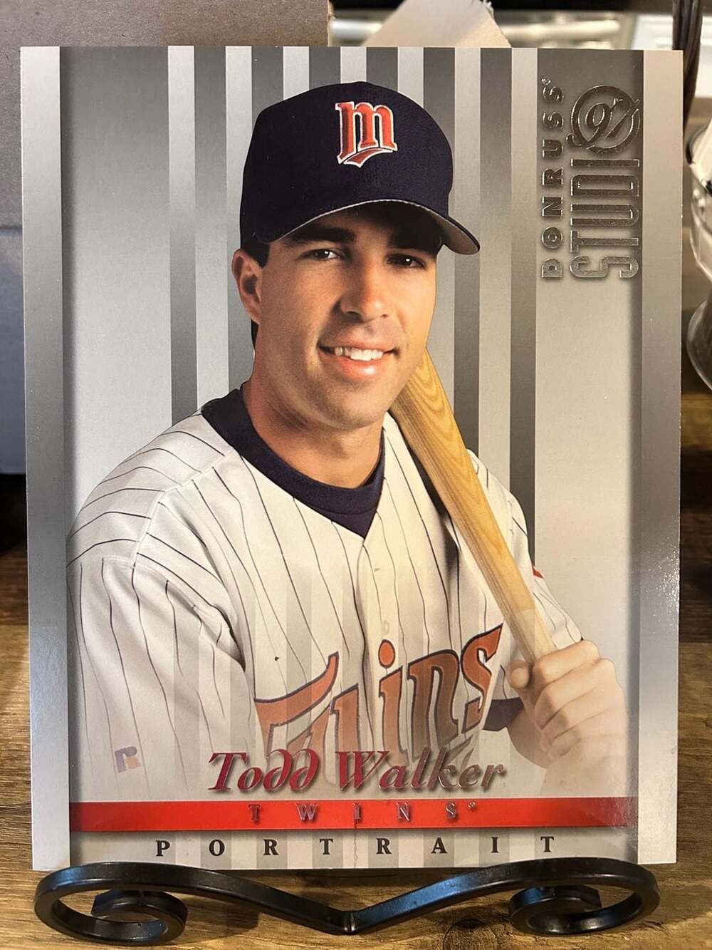 1997 Donruss Studio Todd Walker Minnesota Twins Portrait #12 Baseball Card